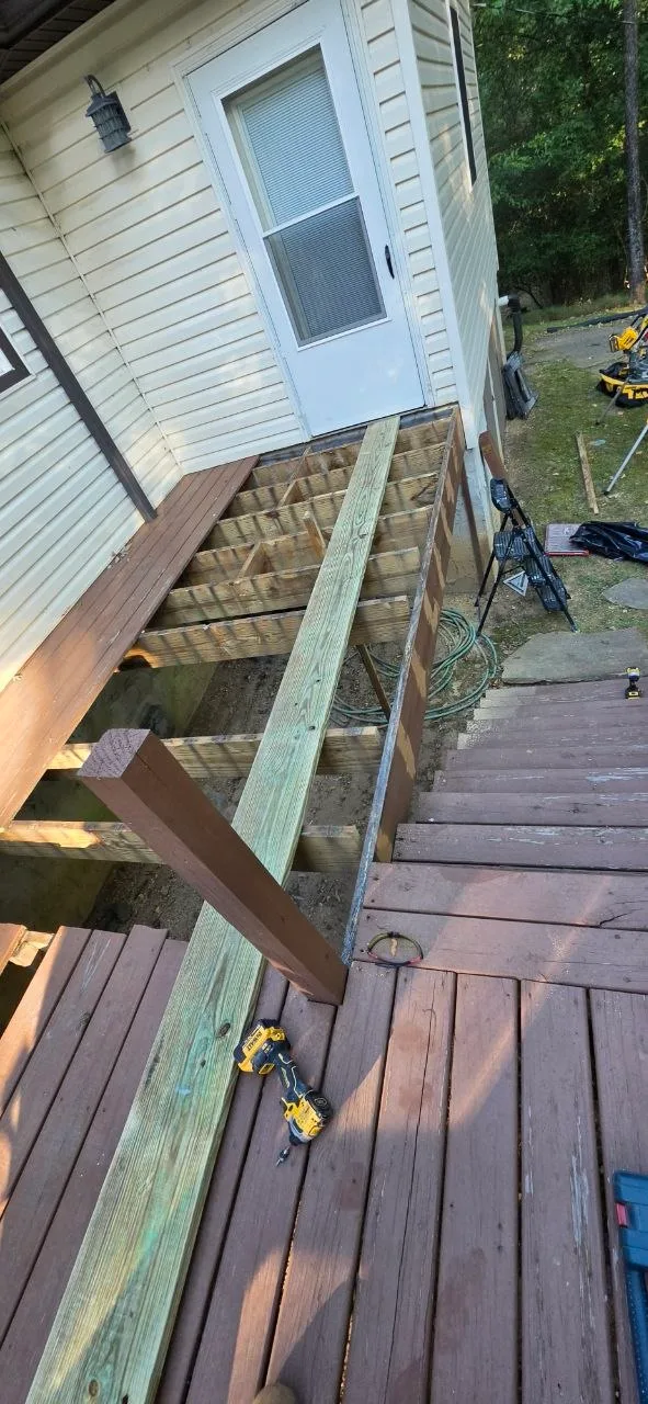 Deck repair close up in Hixson TN by We Fix IT Crew