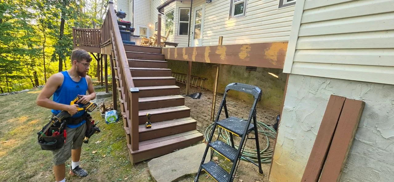 Deck repair final project photo in Hixson TN by We Fix IT Crew