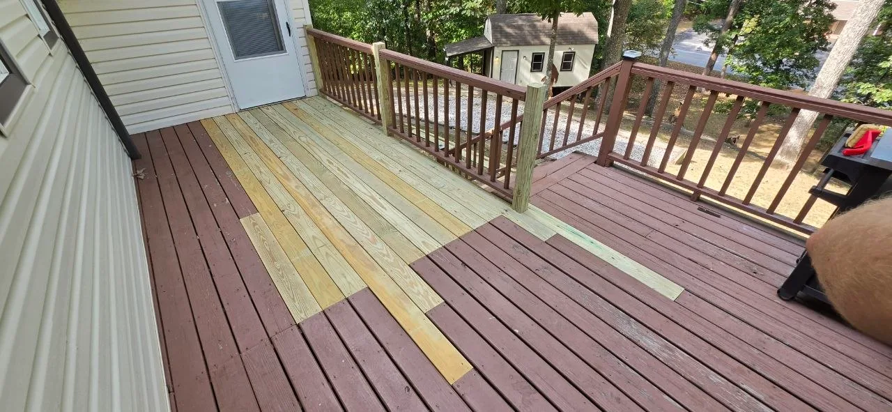 Deck repair boards and framing in Hixson TN by We Fix IT Crew