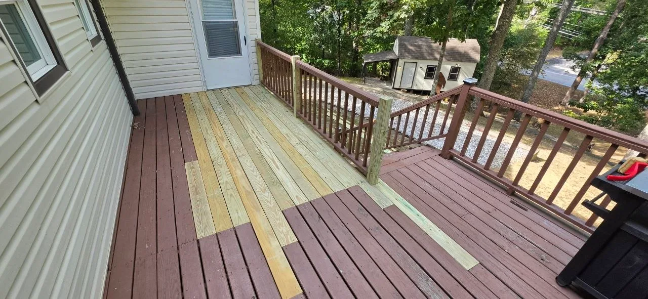 Deck surface repair project in Hixson TN by We Fix IT Crew