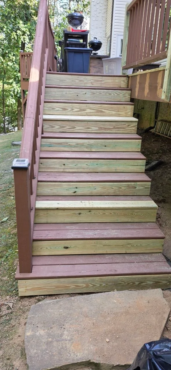 Deck repair vertical project detail in Hixson TN by We Fix IT Crew
