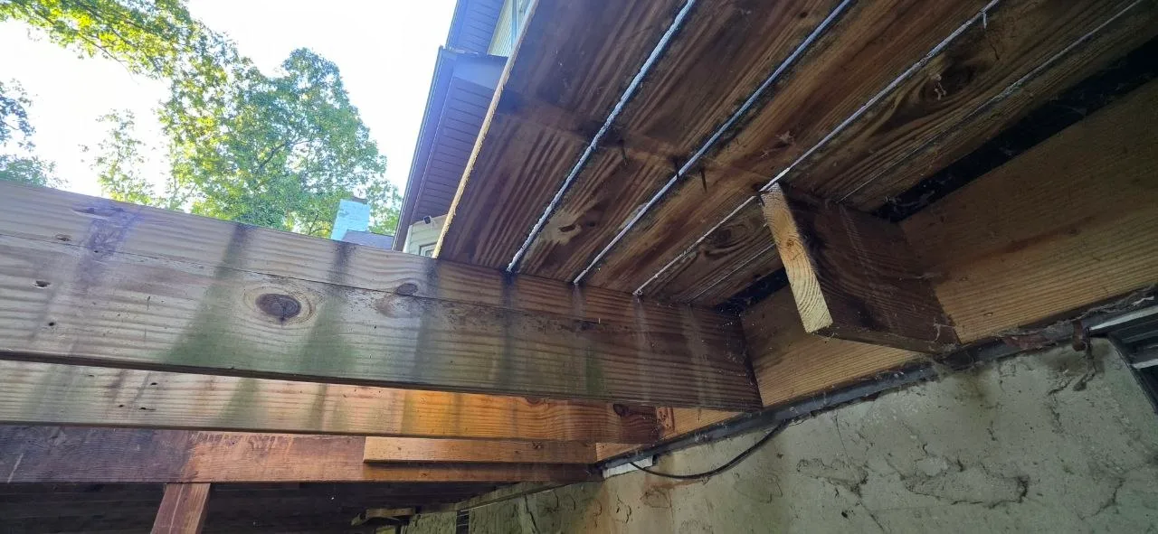 Deck repair work area in Hixson TN by We Fix IT Crew